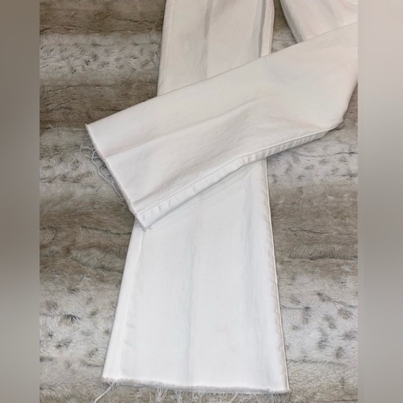 MOTHER The Hustler High Waist Fray Hem Ankle Color:Fairest Of Them All - Picture 6 of 15